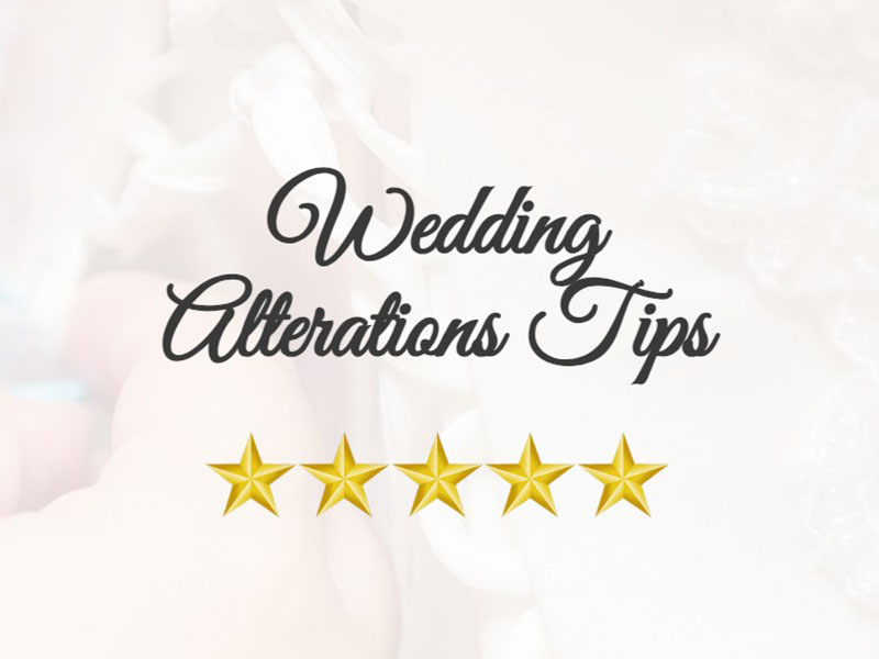 Add or remove a belt during wedding dress alterations